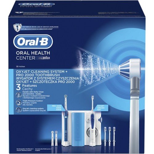 اکسی جت و مسواک برقی اورال بی Oxyjet Pro2000